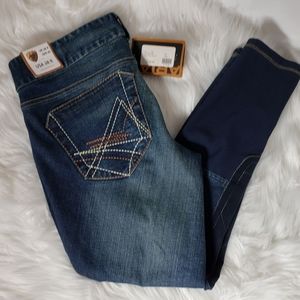 Ariat indigo denim riding breeches 28r new